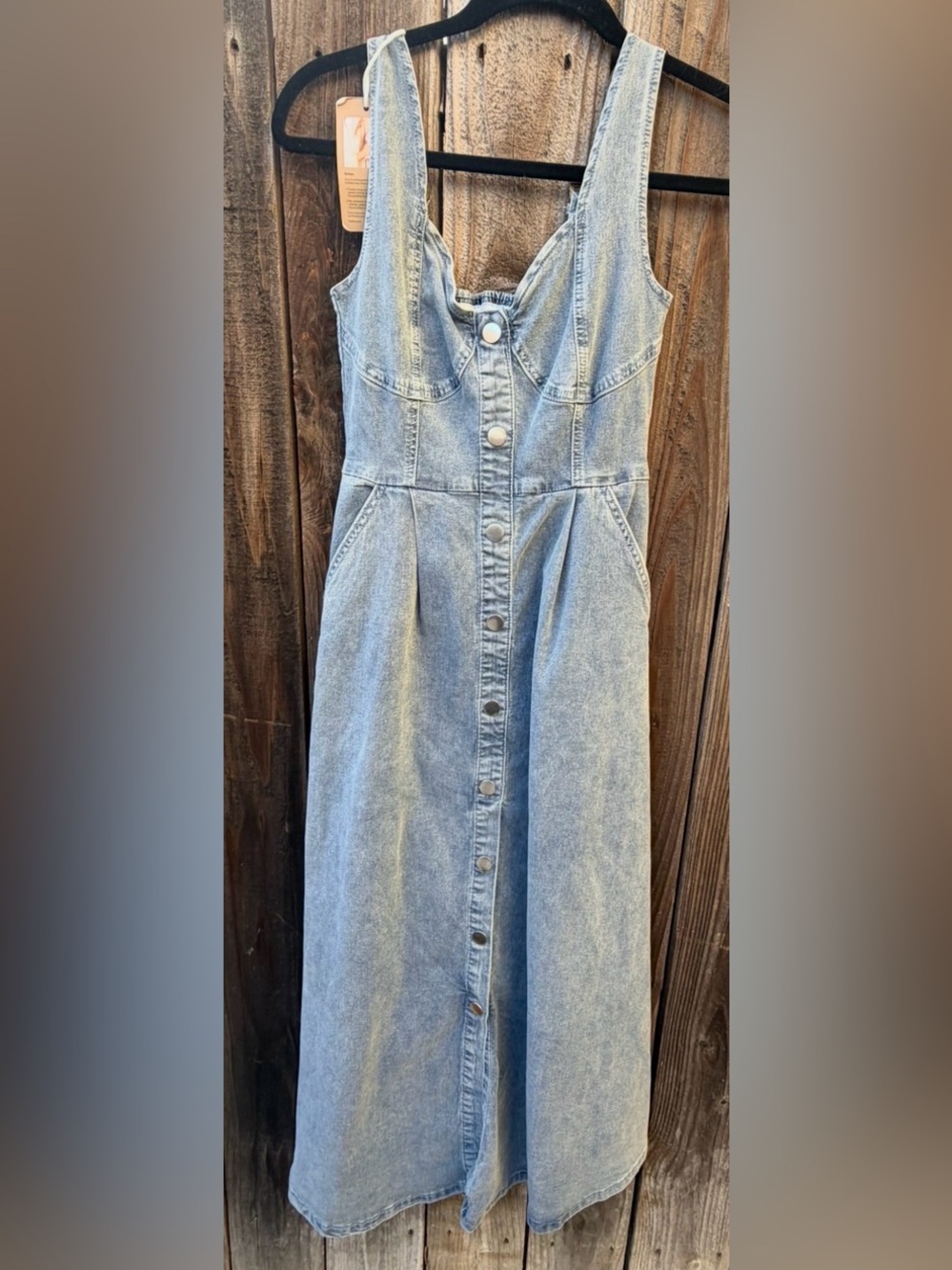 Utcoco nwt Button-Front Women’s  Dress -  Blue size small